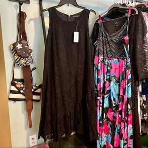 NWT Banana Republic TALL, curvy, elegant lace dress with ruffle hem